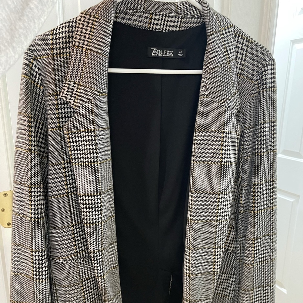 Plaid business blazer (xs)